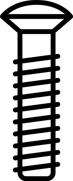 家具螺栓图标轮廓风格图片下载