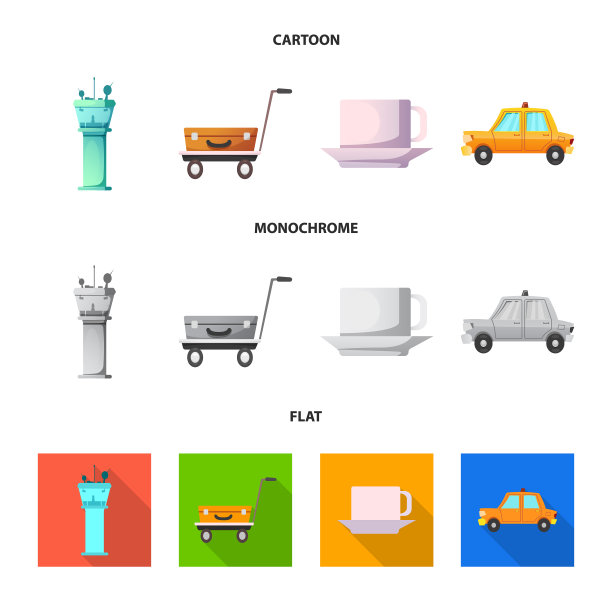 机场和飞机标志的设计图片下载