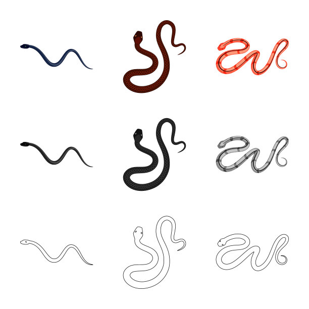 哺乳动物和危险图标图片下载