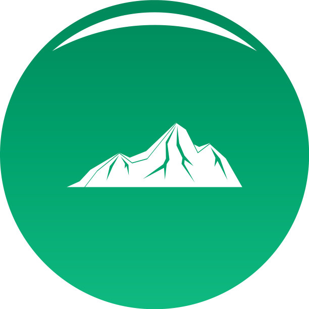 高山图标绿色图片下载
