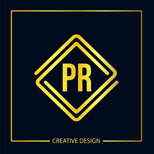 首字母pr标志模板设计图片下载