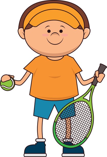 男孩网球运动员运动图片下载
