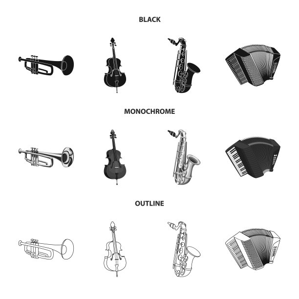 音乐和调谐图标集图片下载