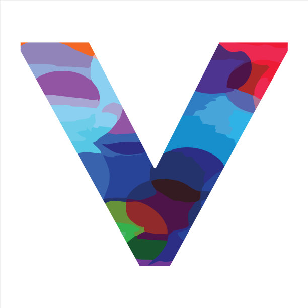 V多彩的初始标志为享受现代搞笑图片下载