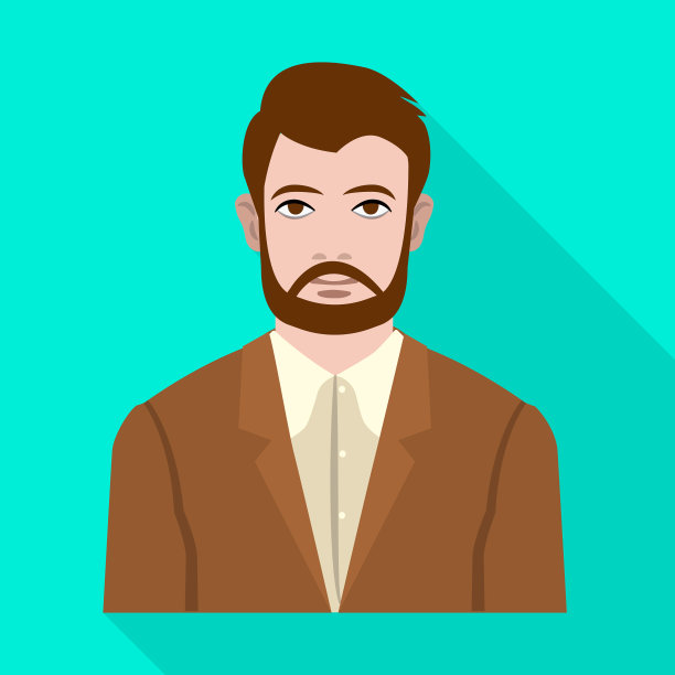 设计轮廓和肖像符号集图片下载