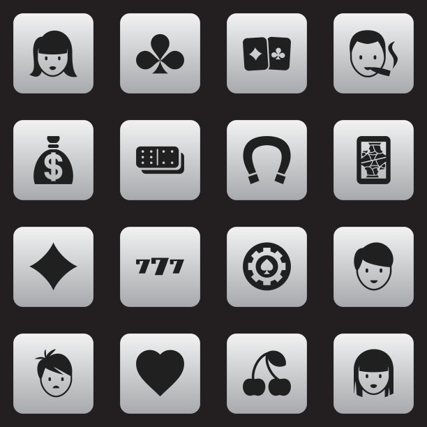 一组16可编辑的业务图标包括图片下载