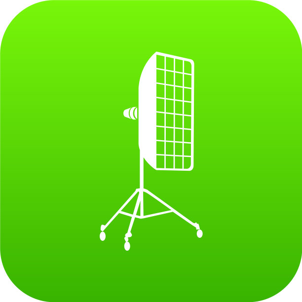 摄影器材图标为绿色图片下载