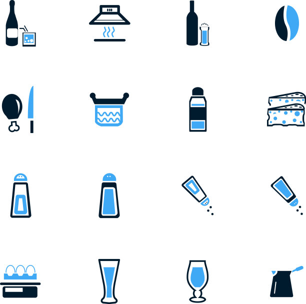 食物和厨房图标集图片下载