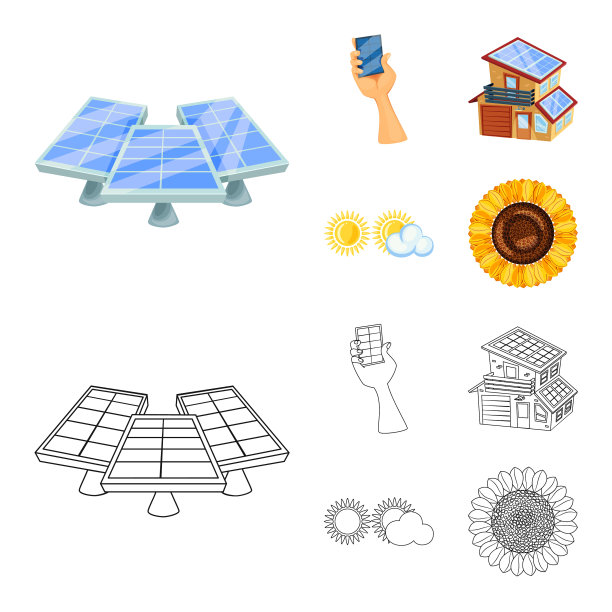 孤立的创新对象和技术标志图片下载