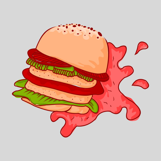 汉堡卡通图片下载