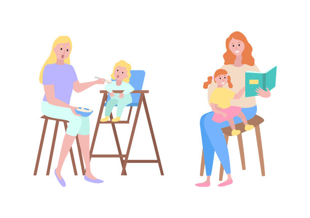 母亲和儿童保育的母亲家庭图片下载