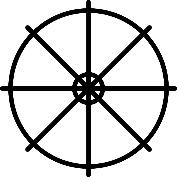 日本伞顶部图标轮廓风格图片下载