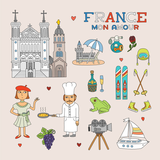 法国涂鸦艺术旅游图片下载