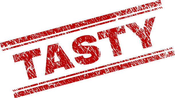 刮纹理美味邮票印章图片下载