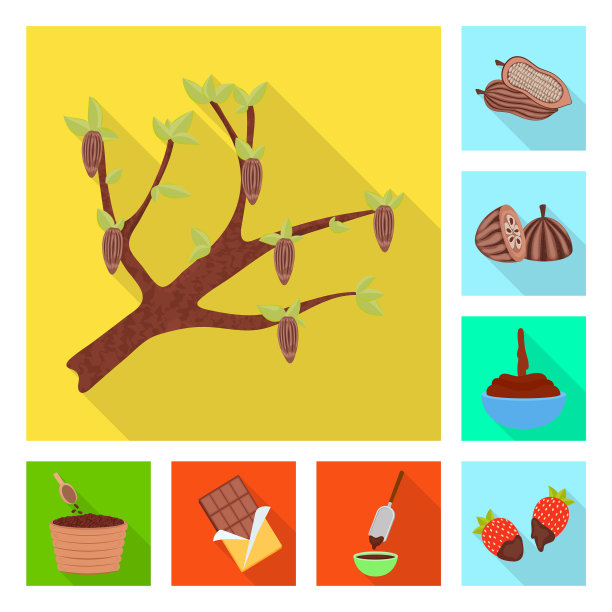 设计款待和产品标志集图片下载