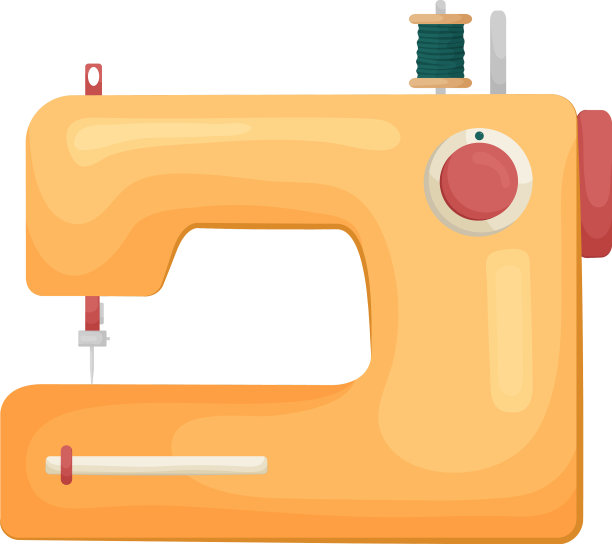 质量经典型号的缝纫机在黄色图片下载