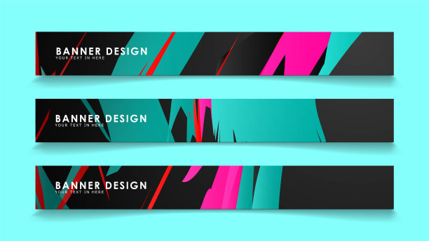 简单抽象的几何条幅具有简单性图片下载