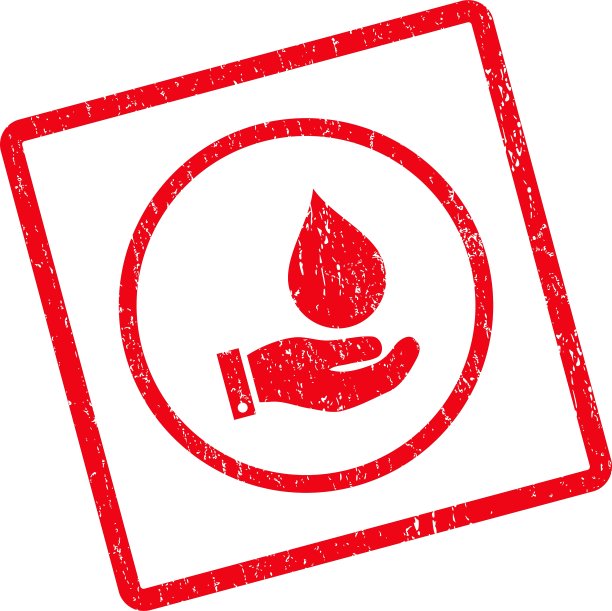 水务服务图标橡胶印章图片下载