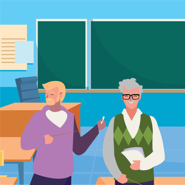 教师在课堂角色配对图片下载