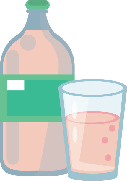 健康饮料果汁自然卡通图片下载