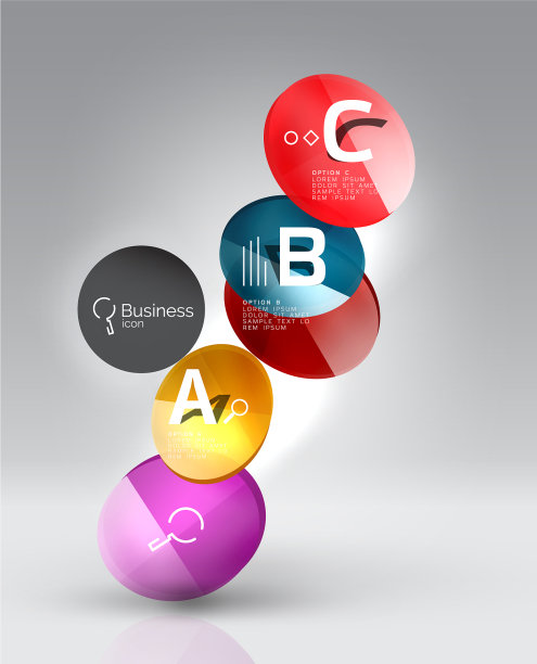 圆几何抽象背景图片下载