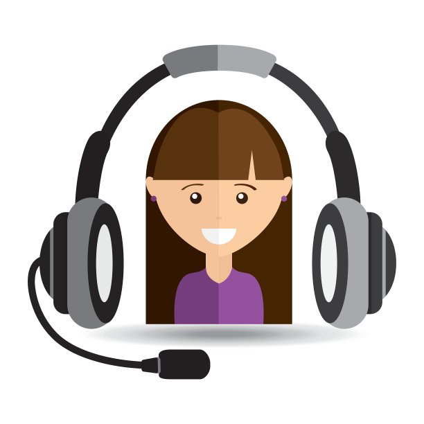 女孩紫色衬衫耳机支持图片下载