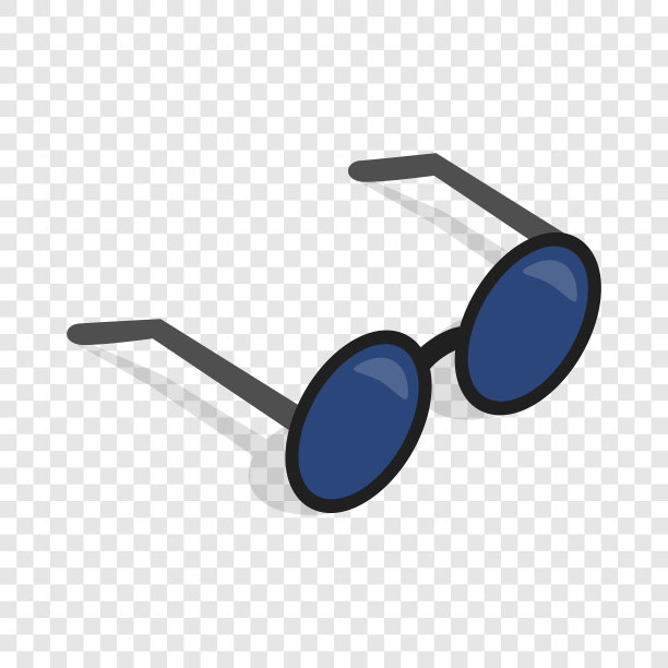 眼镜等距图标图片下载