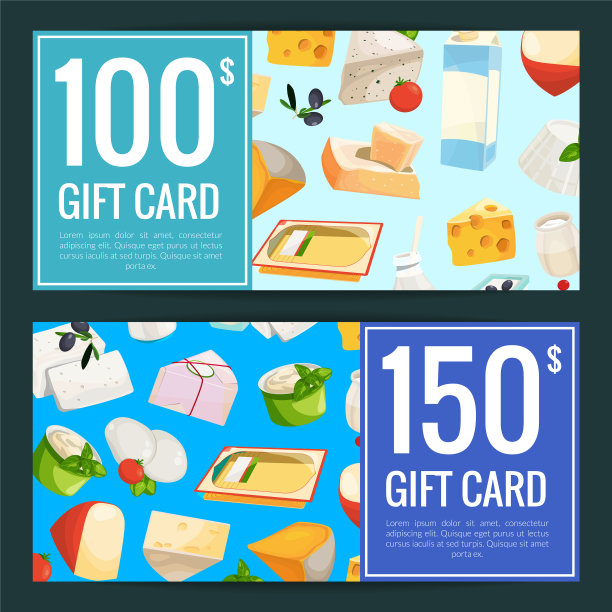 卡通乳制品和奶酪产品折扣图片下载