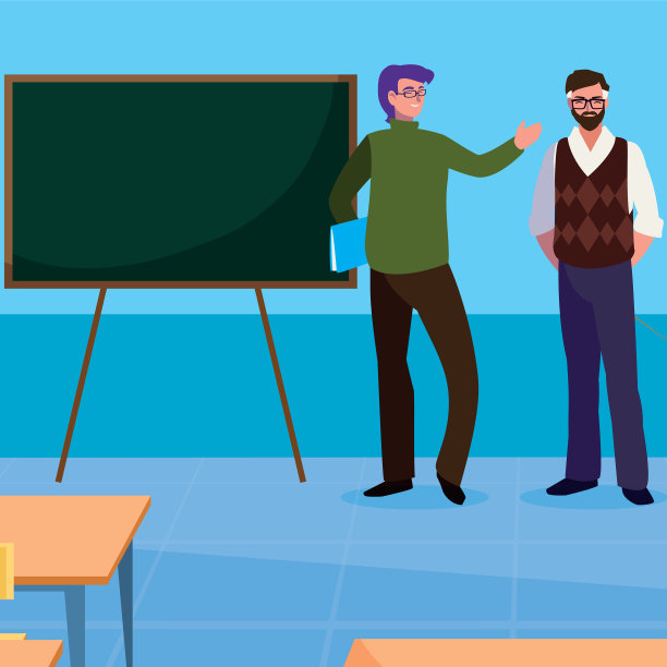 教师在课堂角色配对图片下载