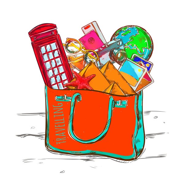 旅游购物的概念图片下载