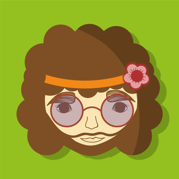 戴眼镜的嬉皮脸男人图片下载