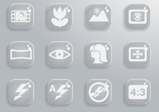 照片剪影图标的模式图片下载