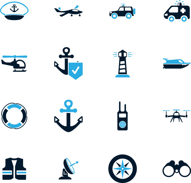 海岸警卫队图标集图片下载