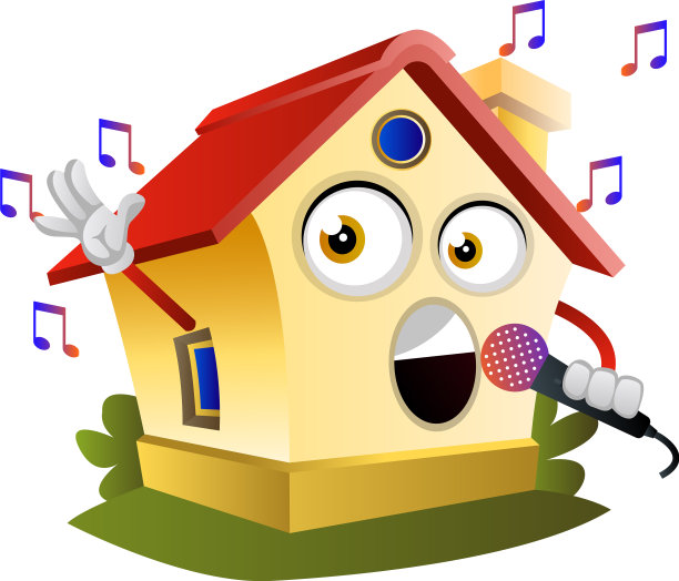 豪斯用麦克风在白布上唱歌图片下载