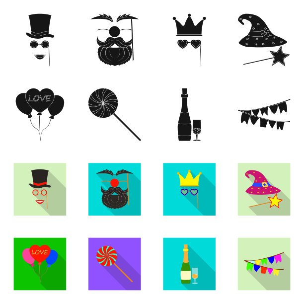 孤立对象的聚会和生日象征图片下载