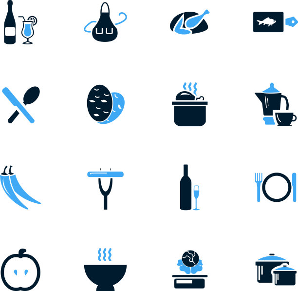 食物和厨房图标集图片下载