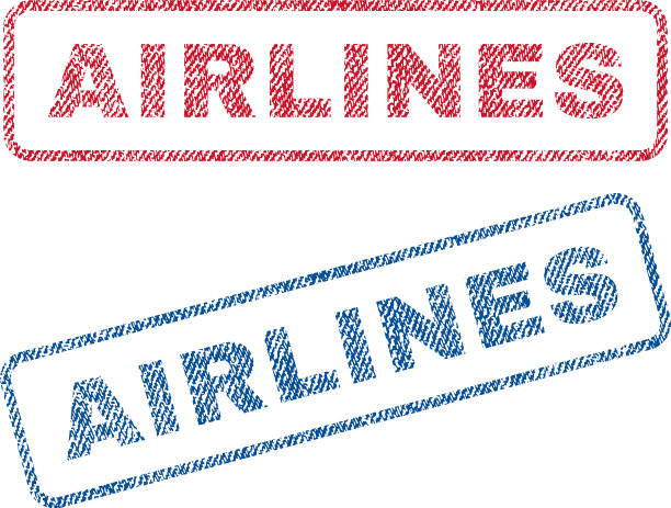 航空公司纺织邮票图片下载