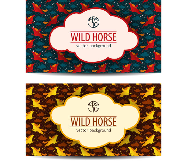 独角兽横幅集图片下载