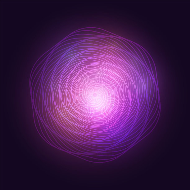 孤立抽象彩色六边形标志漩涡图片下载