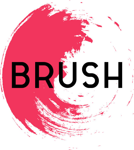 抽象画笔元素图形设计模板图片下载