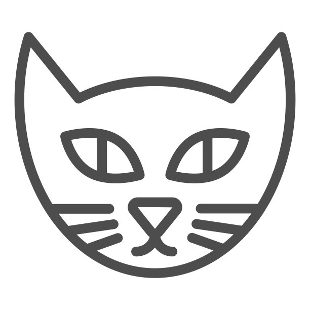 猫脸线图标宠物图片下载