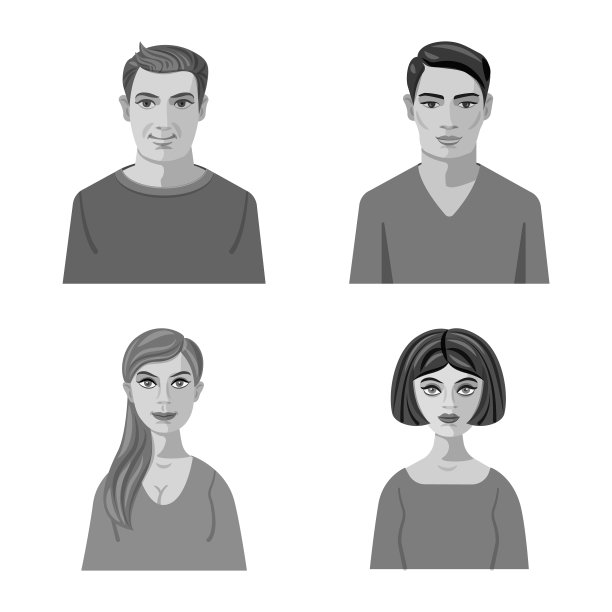 设计脸和人标志设置脸图片下载