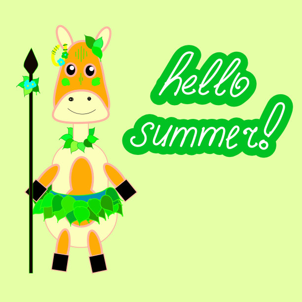 横幅或卡片为夏季派对热带图片下载