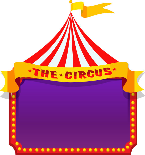 一个马戏团的音符模板图片下载