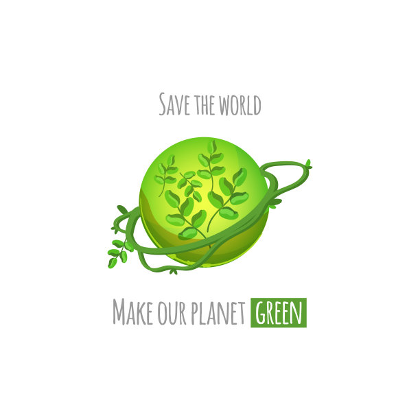 拯救世界的绿色地球理念图片下载