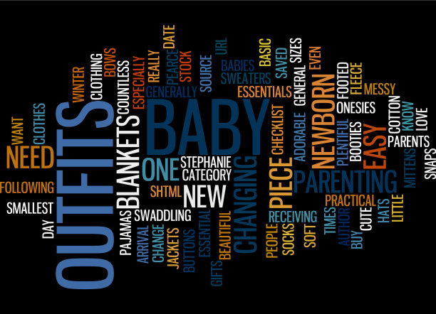 必备童装文字背景字云图片下载