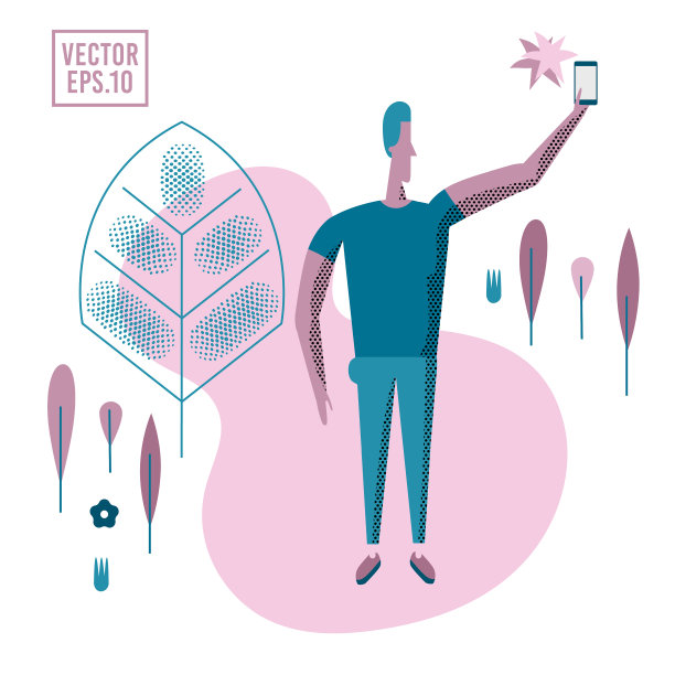 幸福的情侣是自拍的男人和女人是图片下载