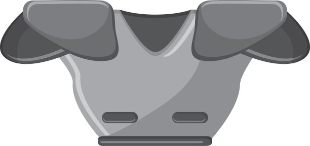 孤立的美式足球t恤设计图片下载