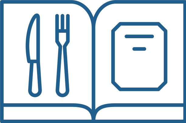 餐厅菜单线图标概念餐厅菜单图片下载