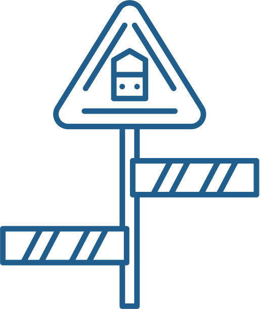 道路标志线图标概念道路标志平坦图片下载